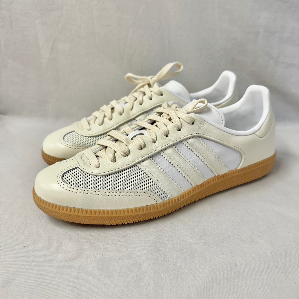 Adidas Samba OG Wonder White Mesh Leather Sneakers‎ JI2064 Womens 8.5 Mens 7 Gum - Picture 4 of 16